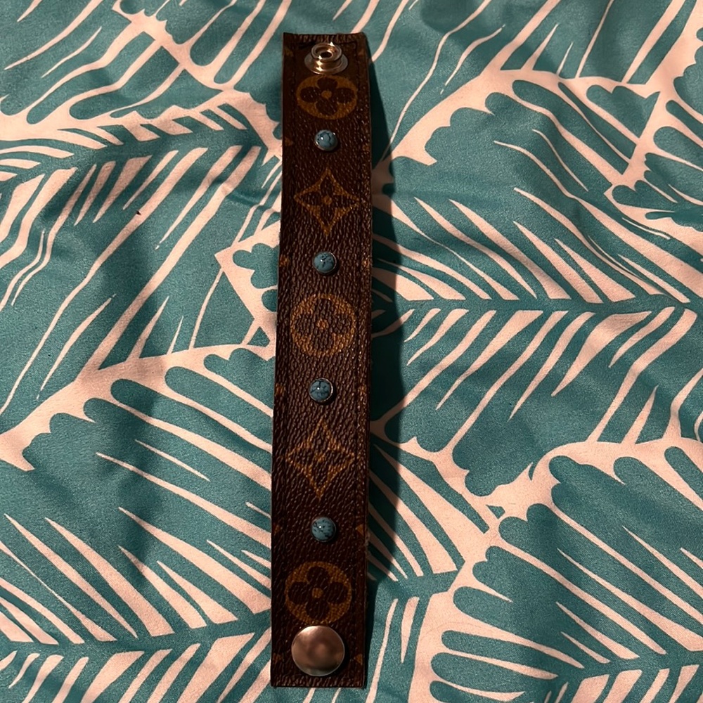 Vintage boho LV cuff